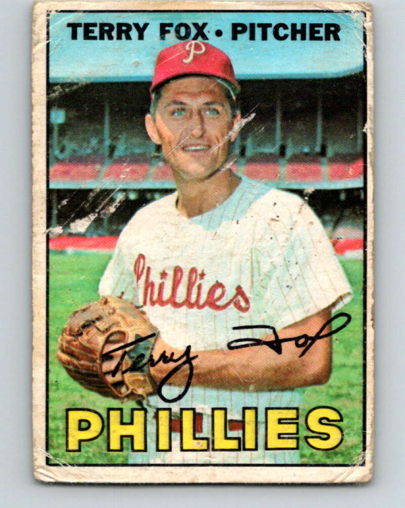 1967 Topps MLB #181 Terry Fox  Philadelphia Phillies� V10450