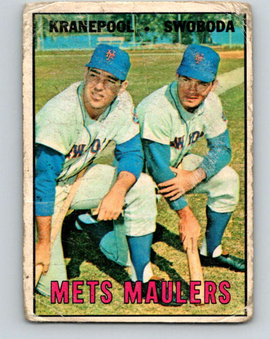 1967 Topps MLB #186 Kranepool/Swoboda Mets Maulers   V10451