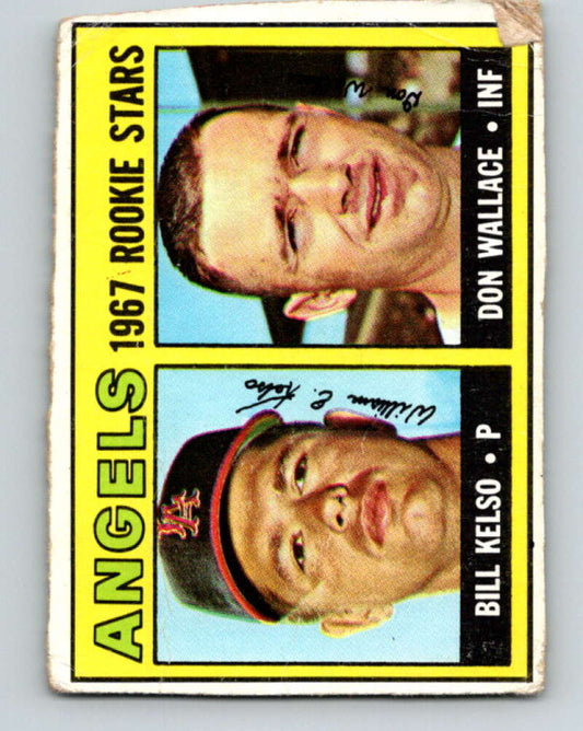 1967 Topps MLB #367 Bill Kelso/Don Wallace Angels Rookies  V10453
