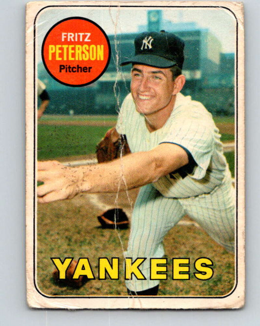 1969 O-Pee-Chee MLB #46 Fritz Peterson  New York Yankees� V10472