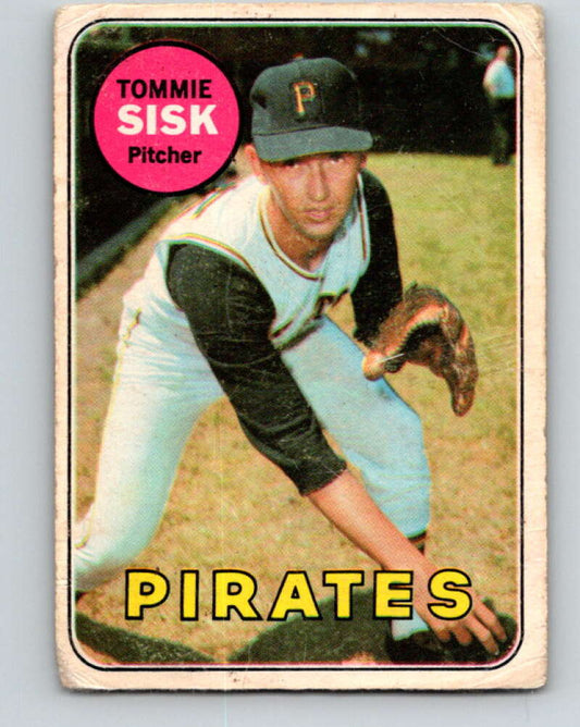 1969 O-Pee-Chee MLB #152 Tommie Sisk  Pittsburgh Pirates� V10479