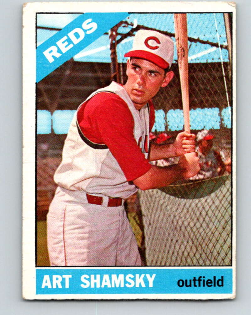 1966 Topps MLB #119 Art Shamsky  Cincinnati Reds� V10485