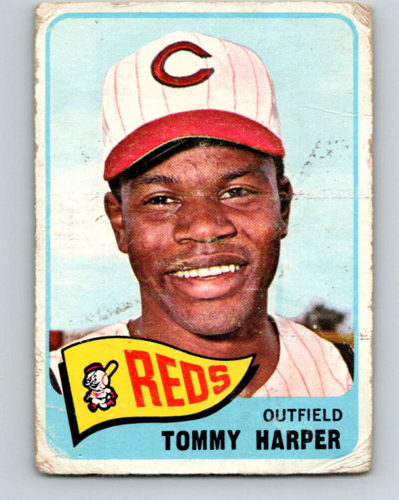 1965 Topps MLB #47 Tommy Harper  Cincinnati Reds� V10495