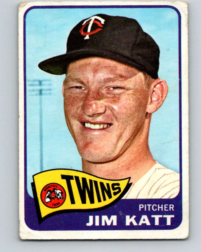 1965 Topps MLB #62 Jim Kaat UER DP  Minnesota Twins� V10498