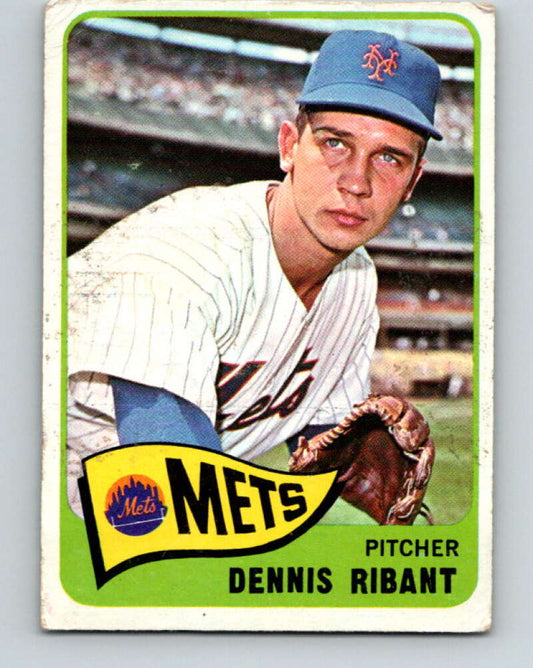 1965 Topps MLB #73 Dennis Ribant  RC Rookie New York Mets� V10502