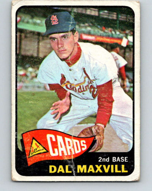 1965 Topps MLB #78 Dal Maxvill  St. Louis Cardinals� V10505