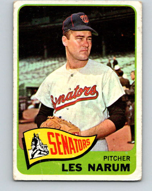 1965 Topps MLB #86 Buster Narum  Washington Senators� V10506
