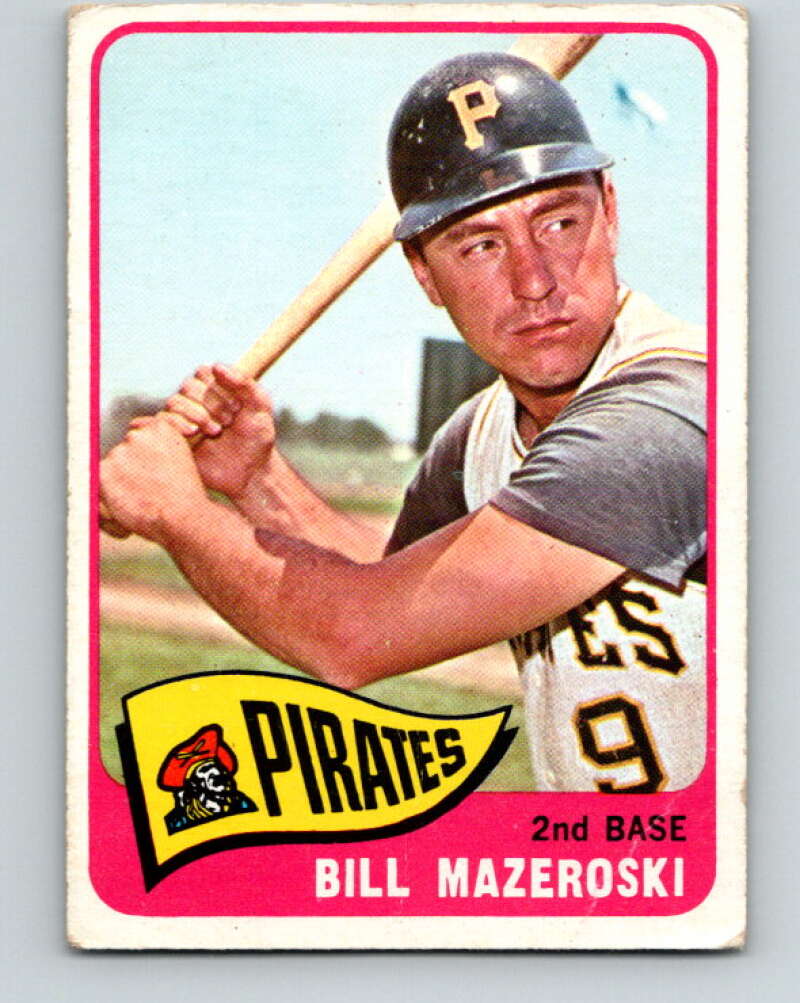 1965 Topps MLB #95 Bill Mazeroski DP  Pittsburgh Pirates� V10510