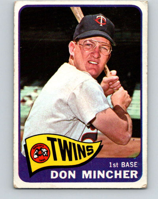 1965 Topps MLB #108 Don Mincher  Minnesota Twins� V10514