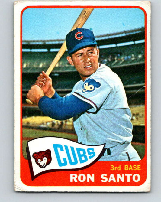 1965 Topps MLB #110 Ron Santo  Chicago Cubs� V10515