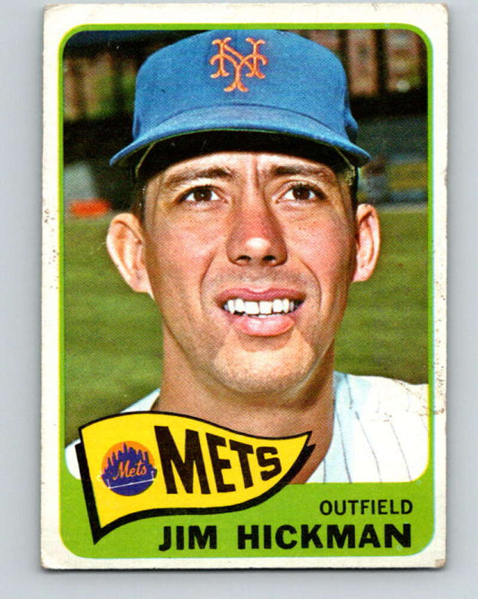 1965 Topps MLB #114 Jim Hickman  New York Mets� V10517
