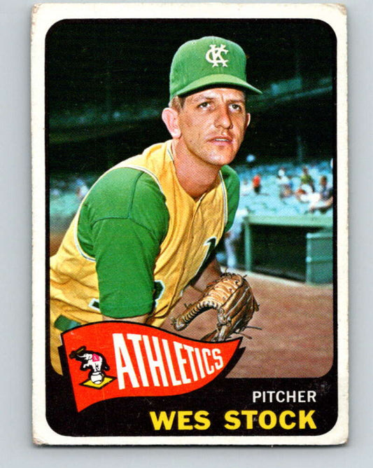 1965 Topps MLB #117 Wes Stock  Kansas City Athletics� V10518