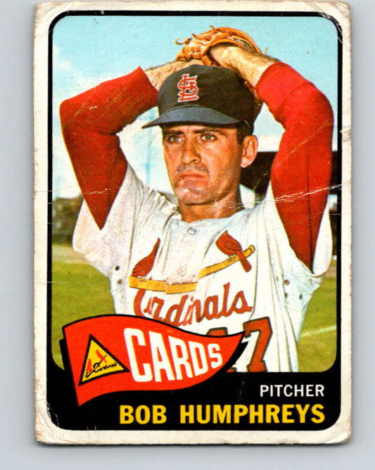 1965 Topps MLB #154 Bob Humphreys RC Rookie St. Louis Cardinals� V10531