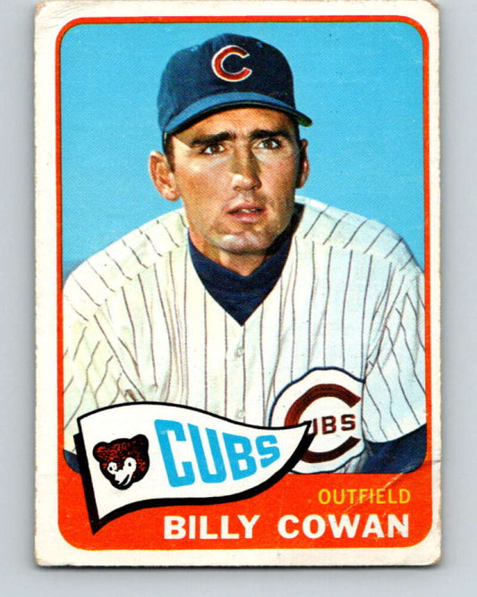 1965 Topps MLB #186 Billy Cowan  Chicago Cubs� V10545