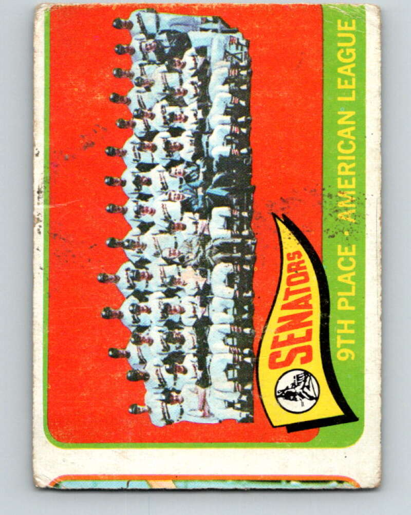 1965 Topps MLB #267 Senators Team  Washington Senators� V10556