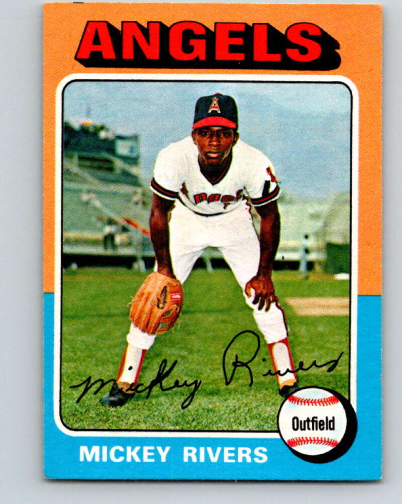 1975 O-Pee-Chee MLB #164 Mickey Rivers  California Angels  V10586