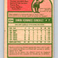 1975 O-Pee-Chee MLB #224 Ramon Hernandez  Pittsburgh Pirates  V10595