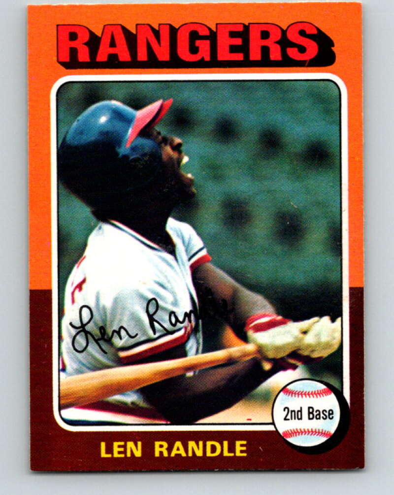 1975 O-Pee-Chee MLB #259 Len Randle  Texas Rangers  V10601