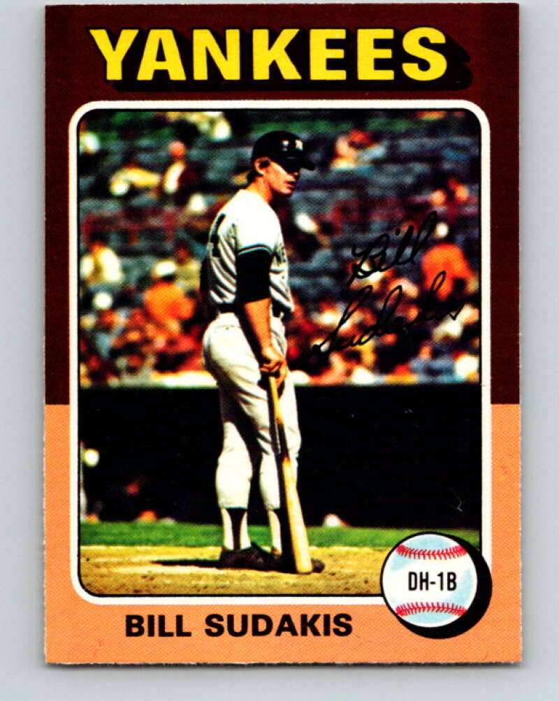 1975 O-Pee-Chee MLB #291 Bill Sudakis  New York Yankees  V10606