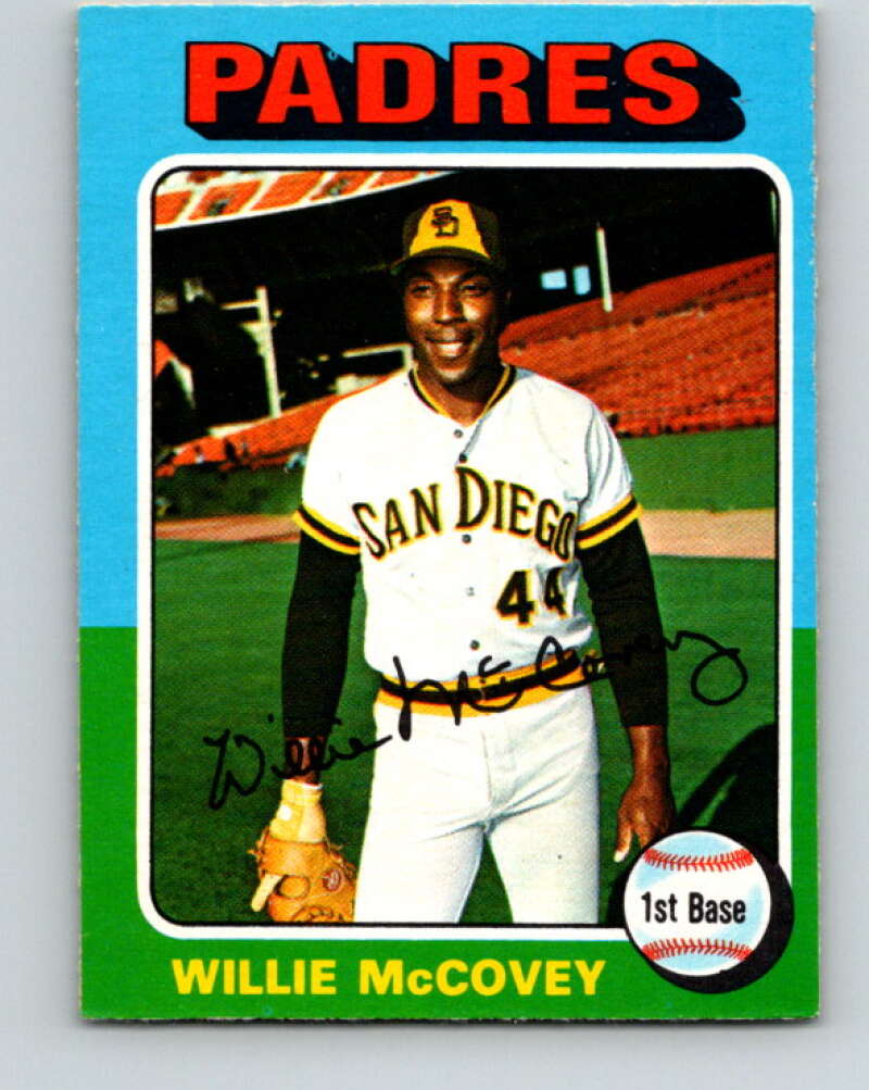 1975 O-Pee-Chee MLB #450 Willie McCovey  San Diego Padres  V10629