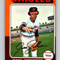 1975 O-Pee-Chee MLB #539 Jesse Jefferson  Baltimore Orioles  V10641