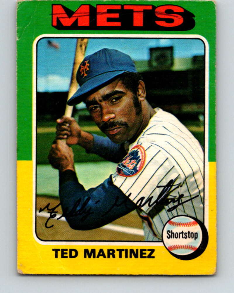 1975 O-Pee-Chee MLB #637 Ted Martinez  New York Mets  V10659