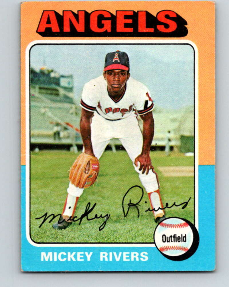 1975 Topps MLB #164 Mickey Rivers  California Angels  V10670