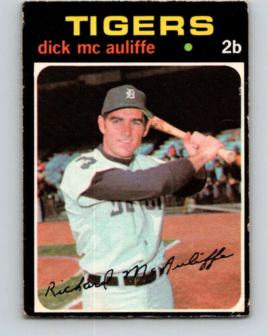 1971 O-Pee-Chee MLB #3 Dick McAuliffe� Detroit Tigers� V10681
