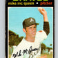 1971 O-Pee-Chee MLB #8 Mike McQueen� Atlanta Braves� V10687