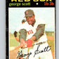 1971 O-Pee-Chee MLB #9 George Scott� Boston Red Sox� V10691