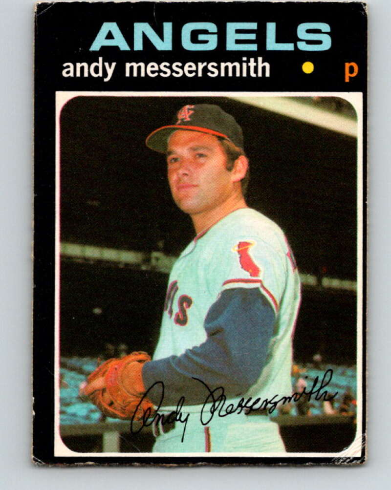 1971 O-Pee-Chee MLB #15 Andy Messersmith� California Angels� V10698