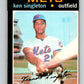1971 O-Pee-Chee MLB #16 Ken Singleton� RC Rookie New York Mets� V10699