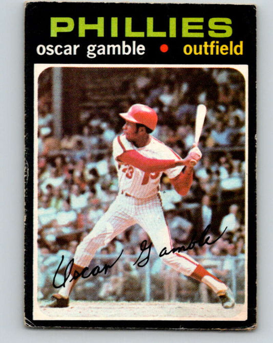 1971 O-Pee-Chee MLB #23 Oscar Gamble� Philadelphia Phillies� V10709