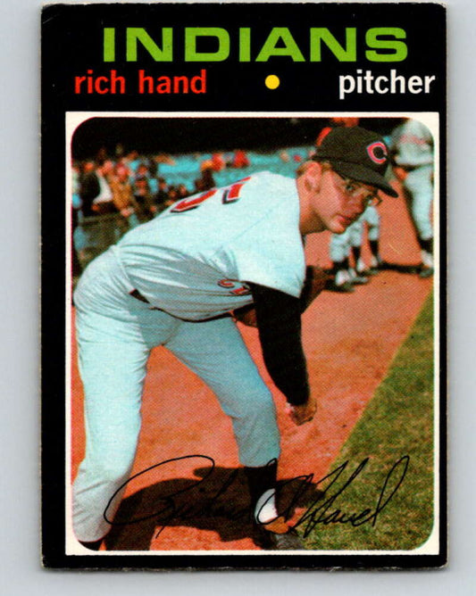 1971 O-Pee-Chee MLB #24 Rich Hand� RC Rookie Cleveland Indians� V10710