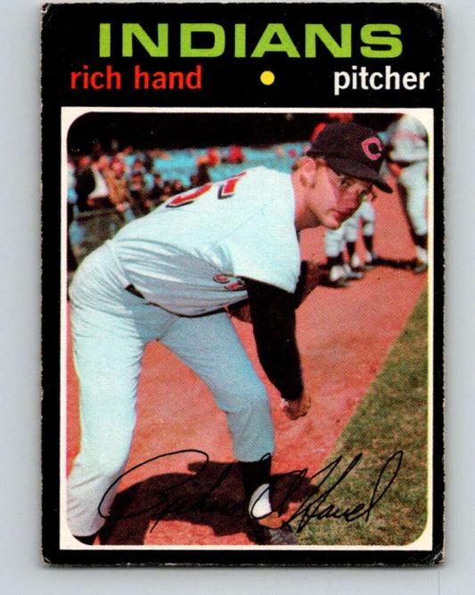 1971 O-Pee-Chee MLB #24 Rich Hand� RC Rookie Cleveland Indians� V10711