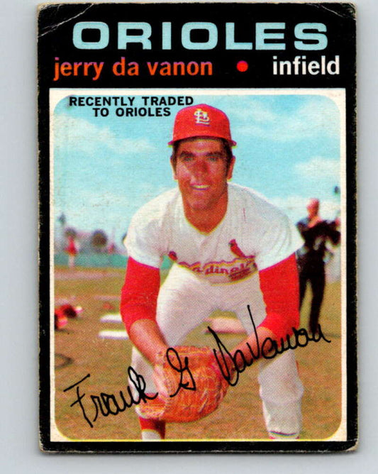 1971 O-Pee-Chee MLB #32 Jerry DaVanon� Baltimore Orioles� V10722