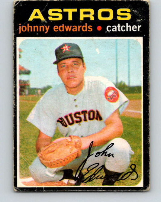 1971 O-Pee-Chee MLB #44 Johnny Edwards� Houston Astros� V10748