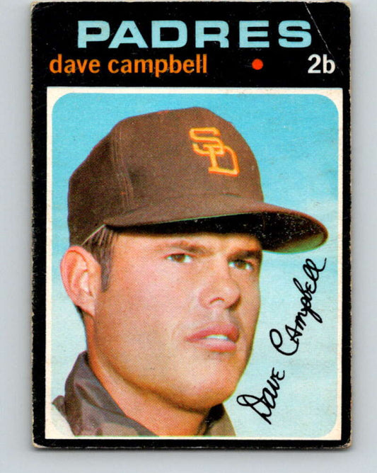 1971 O-Pee-Chee MLB #46 Dave Campbell� San Diego Padres� V10750