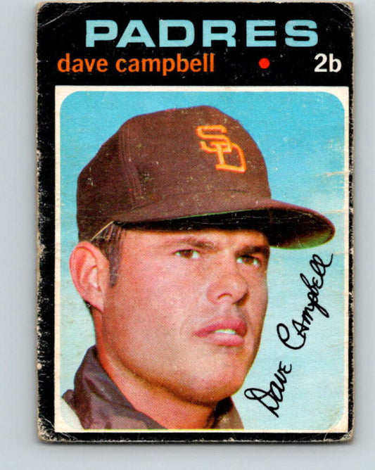 1971 O-Pee-Chee MLB #46 Dave Campbell� San Diego Padres� V10751