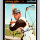 1971 O-Pee-Chee MLB #47 Johnny Jeter� Pittsburgh Pirates� V10752