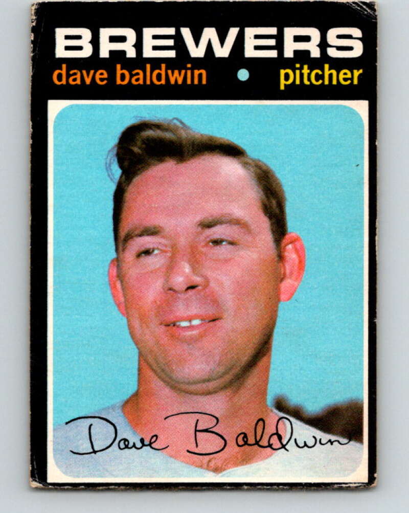 1971 O-Pee-Chee MLB #48 Dave Baldwin� Milwaukee Brewers� V10755