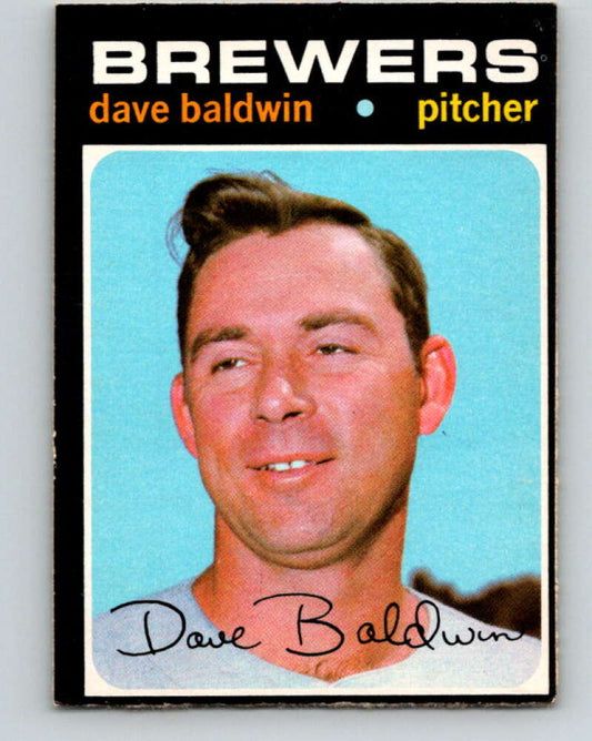 1971 O-Pee-Chee MLB #48 Dave Baldwin� Milwaukee Brewers� V10756