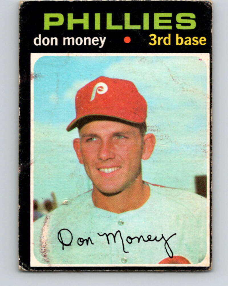 1971 O-Pee-Chee MLB #49 Don Money� Philadelphia Phillies� V10759