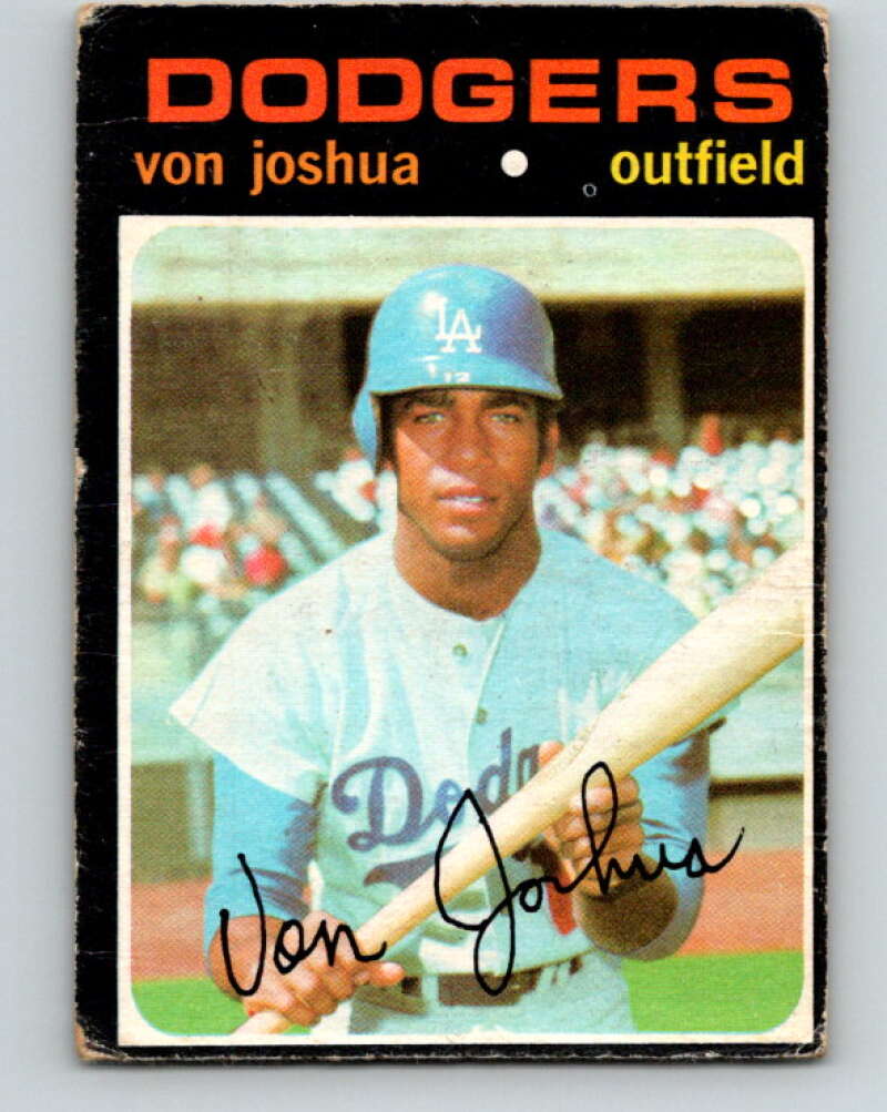 1971 O-Pee-Chee MLB #57 Von Joshua�RC Rookie Dodgers� V10769