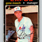 1971 O-Pee-Chee MLB #59 Gene Mauch� Montreal Expos� V10770