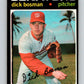 1971 O-Pee-Chee MLB #60 Dick Bosman� Washington Senators� V10774