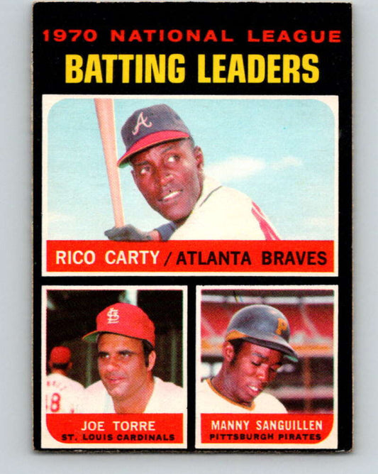 1971 O-Pee-Chee MLB #62 Carty/Torre/Sanguillen� V10780