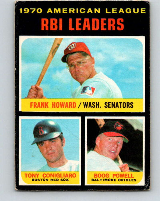 1971 O-Pee-Chee MLB #63 Howard/Conigliaro/Powell� V10782