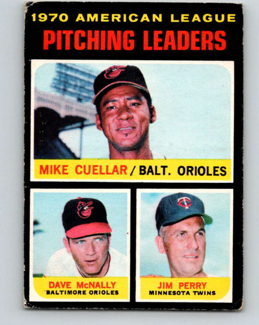 1971 O-Pee-Chee MLB #69 Cuellar/McNally/Perry� V10791