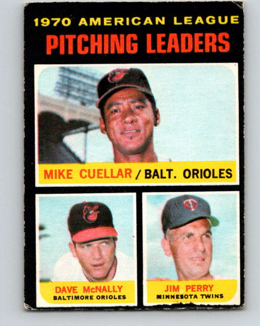 1971 O-Pee-Chee MLB #69 Cuellar/McNally/Perry� V10792